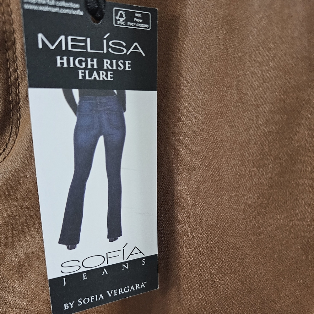 Melisa High Rise Flare - Brown